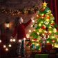 🎅Xmas Hot Sales - 50% OFF!🎄DIY Felt Christmas Tree for Kids✨32 Reusable Ornaments + Fairy Lights