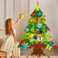 🎅Xmas Hot Sales - 50% OFF!🎄DIY Felt Christmas Tree for Kids✨32 Reusable Ornaments + Fairy Lights