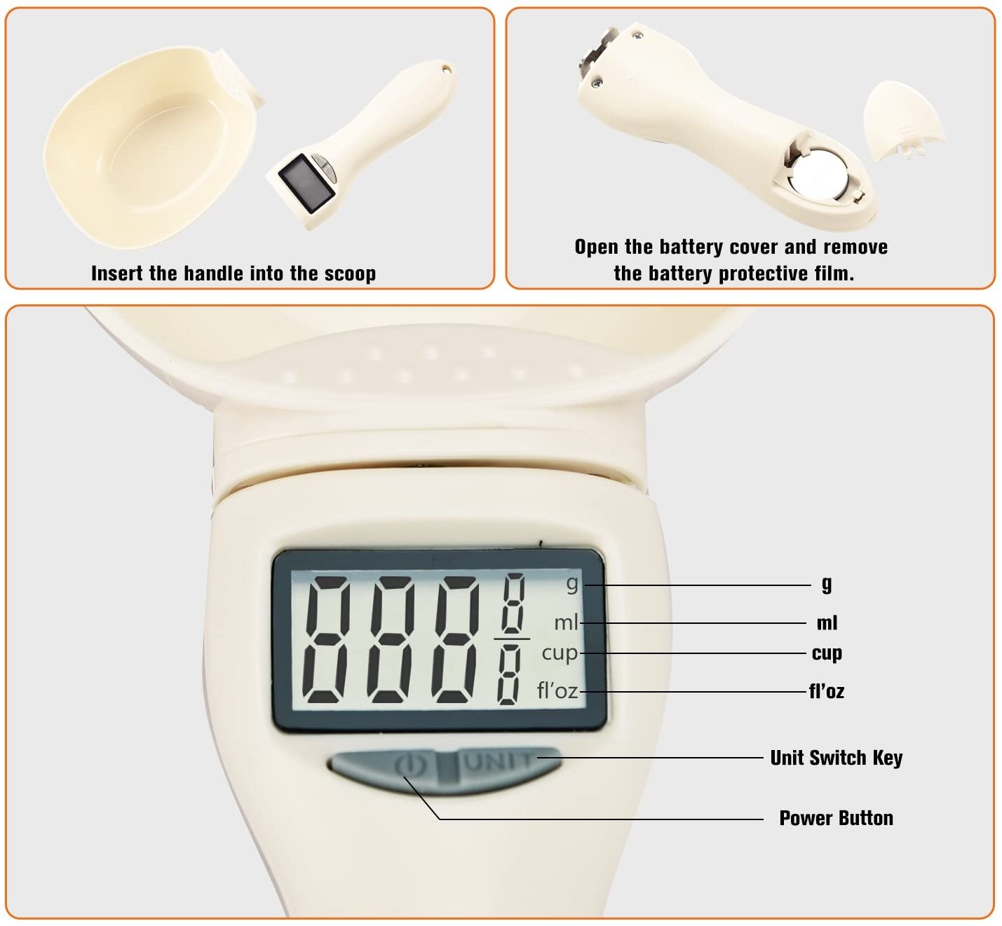 🏆LAST DAY 70% OFF🎁Food Electronic Measuring Scoop Scale