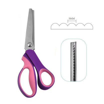 💖Early Autumn’s Sale 50% OFF🧵 Cut Through Layers Without Hand Strain – Premium Stainless Steel Pinking Shears. Ergonomic Soft-Grip. Free UK Delivery
