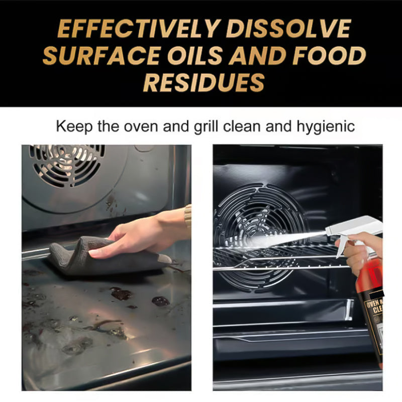 🧼 BUY 2 GET 1 FREE!✨Oven & Grill Cleaner Spray –Dissolves Grease in 5 Mins, No Scrubbing & Eliminates Odors