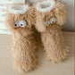 💗LAST DAY SALE 50% OFF-ONLY £10.99!!⚡50K+ SOLD💕Women's Plush Slippers Socks Floor Socks Winter Home Indoor Thickened Fleece-Lined Anti-Slip Adult Women's Plush Snow Socks Shoe Covers