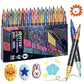 🔥LAST DAY SALE ONLY ￡8.99!!🔥Glitter Brush Markers – dual-tip design, shimmering ink makes cards & crafts sparkle