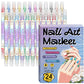 🎨Limited Time Special Price:£ 7.99💞✨Dual-Tip Nail Art Marker Pen Set Quick‑dry, no UV lamp. Fine & brush tips. 12/24 vibrant colors. Easy DIY at home. No smudges, just art! 💅🖌️