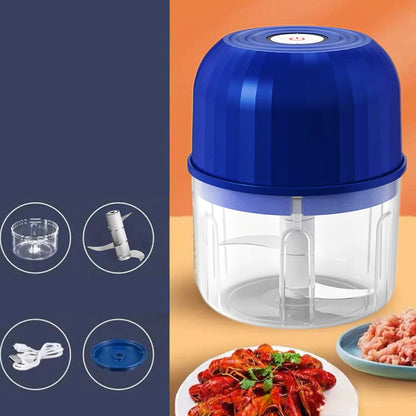⏳Last Day Hot Sales - Just ￡9.99🔥Wireless Efficient Electric Mini Food Chopper,🔪Wireless Portable Kitchen Chopper for Minced Meat, Garlic & Baby Puree, Fast Food Prep Kitchen Helper✨