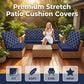 🔥Only £19.98  This Week Promotion!🎁🪑🌿Patio Sofa Cushion Cover – Stretch, Water-Resistant ✨