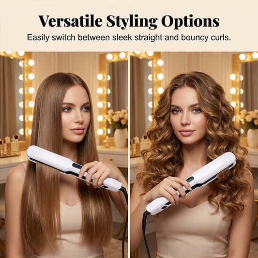 👍HOT SALE 50% OFF💇‍♀️2-in-1 Hair Straightener and Curler with Negative Ionic Care