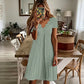 💖LAST DAY SALE ONLY ￡14.99!! 👗Top Pick - V-Neck Eyelet Dress with Scallop Trim – Lightweight & Romantic for Garden Parties or Brunch 🌿