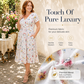 ✨【Limited Offer 50% OFF!】💕Women's V-Neck Floral Print Dress with Twist Waist