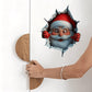 🎅Christmas Sale Buy 1 Get 1 Free ￡6.35!!☃️Santa's Surprise 3D Wall Decals🎄