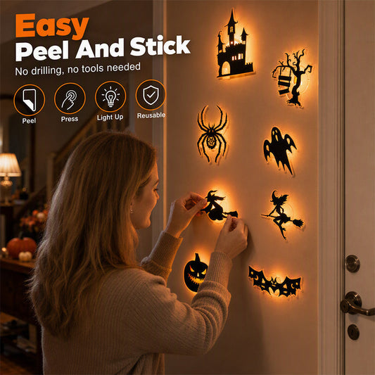 🎃HALLOWEEN SALE BUY 1 GET 1 FREE￡7.67!! 🦇Halloween Glow in Dark Wall Stickers👻🏰