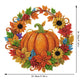 ⏳LAST DAY SALE 50%🎃🍂 Autumnal pumpkin wreath with a diamond pattern to hang up – Complete DIY kit