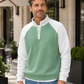 🔥Last Day-50% OFF!!✨ Easy Everyday Comfort | Men's Waffle-Knit Quarter-Zip Shirt