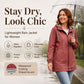 ⏳LAST DAY SALE £19.98!! TODAY! 💥🌧️💥 Women's Outdoor Waterproof Hooded Jacket 🧥