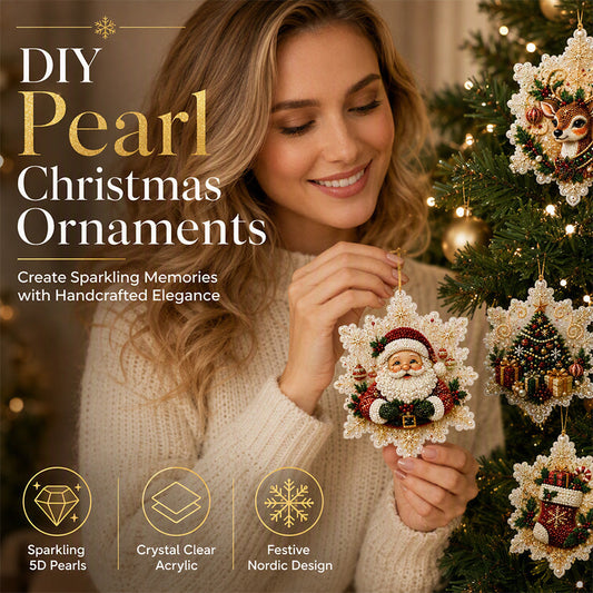 🥳2026 HOT SALE🥳💞50K+ SOLD! 🎄✨ 50% OFF! Christmas DIY Painting Ornaments – make sparkling 5D pearl decorations yourself. Unique, handmade & full of festive charm 🖌️💎