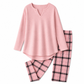 ⏳💖2026 Hot Sale 70% OFF✨🍂Fall Cozy Casual Matching Two Piece Outfit🎀☁ Women's Knit Top & Plaid Leggings Set