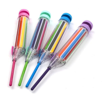 🌈 Last Day Special Price £9.99! 🎨Buy 1 Get 1 Free🎁8-colour push-button coloured pencils, free from any chemical ingredients