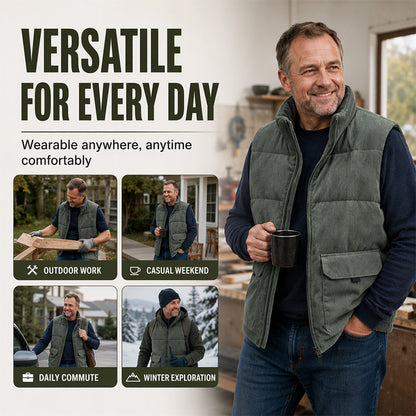 🔥Hot Sale 50% OFF🧥✨Men's Thickened Corduroy Padded Vest