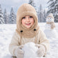 🖤Black Friday Special Price:£9.99!!!💥Sale: 50% OFF💥♟️Kids Fleece Balaclava Hat, Windproof Thermal One Piece Hood Scarf, Adjustable Drawstring Full Face Neck Warmer for Boys Girls, Winter Outdoor Ski Cycling Hat