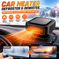 🔥LAST DAY SALE ONLY ￡16.99!!🔥Portable Car Heater Defroster with 360-Degree Rotating Base❄️