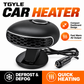 🔥LAST DAY SALE ONLY ￡16.99!!🔥Portable Car Heater Defroster with 360-Degree Rotating Base❄️