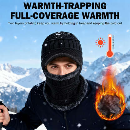 🖤Black Friday Sale : Just £7.99! 🖤3-in-1 Winter Balaclava, Insulated Hood with Protective Goggles🔥