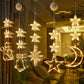 ⏳LAST DAY SALE ONLY ￡8.99!!🎄❄️ DIY Christmas Snowflake Suction Cup LED Lights ✨ | Battery Operated, Warm & Multi-Colour, Window Suction Lights, Christmas Home & Party Decor